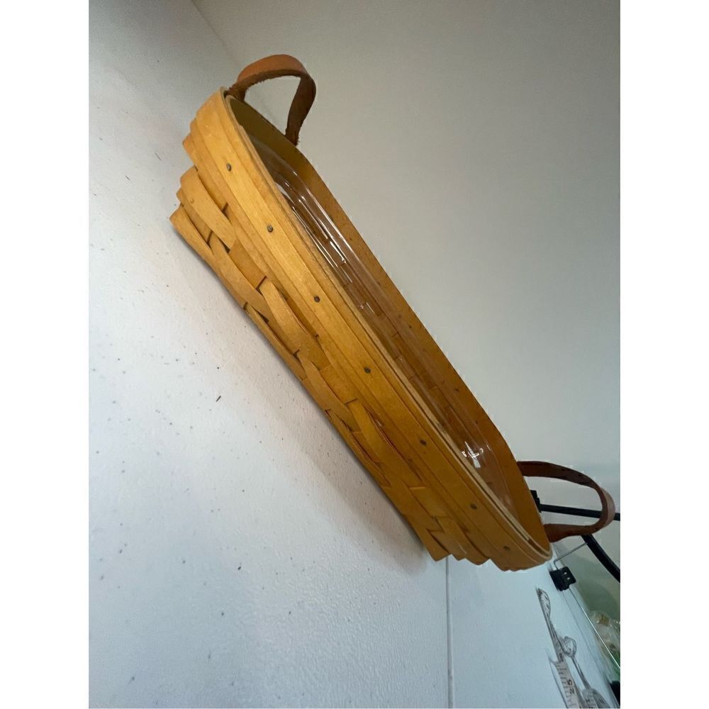 Longaberger rectangle basket from 2001 with plastic liner - Picture 1 of 8